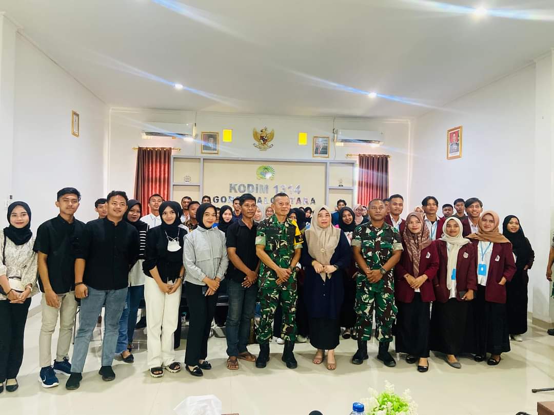 Rektor Universitas Ichsan Gorontalo Utara (UIGU), Dr. Fatma M. Ngabito, S.IP., M.Si, turut serta sekaligus menjadi pemateri dalam kegiatan Pembinaan Jaring Mitra Karib Kodim 1314 Gorontalo Utara Tahun Anggaran 2024