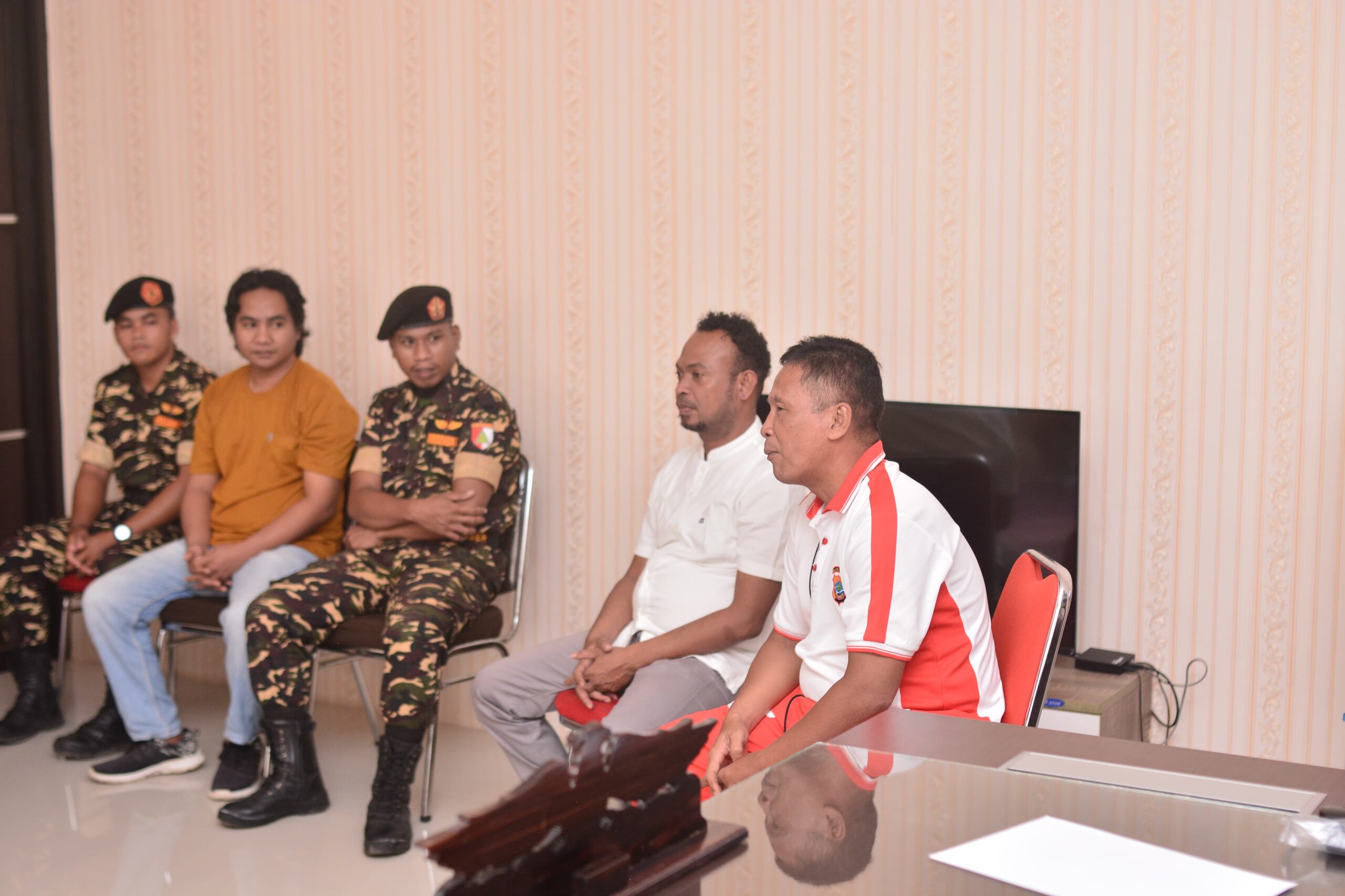 Gerakan Pemuda (GP) Ansor Kabupaten Bolaang Mongondow Utara (Bolmut) melakukan kunjungan silaturahmi ke Polres Bolmut