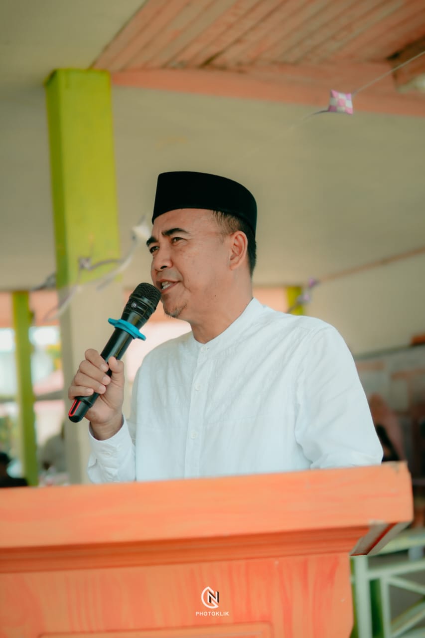 Bupati Kabupaten Bolaang Mongondow Utara (Bolmut), Dr. Sirajudin Lasena, SE., M.Ec.Dev., menghadiri kegiatan Halal Bihalal yang diselenggarakan oleh Pemerintah Kecamatan Bintauna