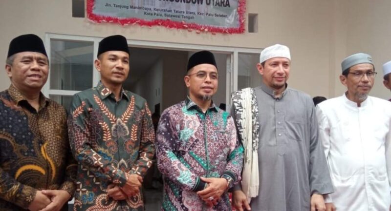 Peresmian asrama mahasiswa dikota palu oleh pemkab bolmut di dampingi oleh Ketua Utama Alkhairaat Habib Sayyid Alwi Bin Saggaf Al Jufri.