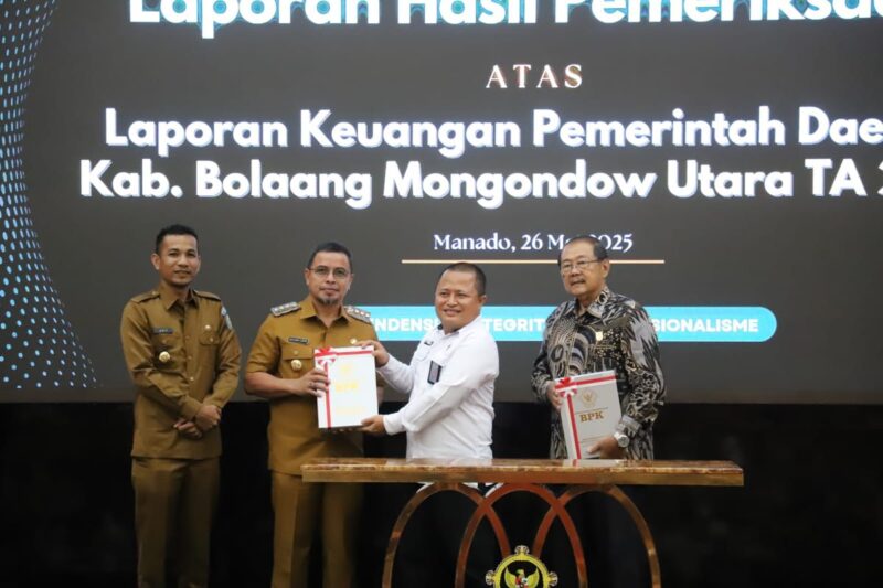 Pemkab Boltara Raih WTP ke-9 dari BPK RI Sulut