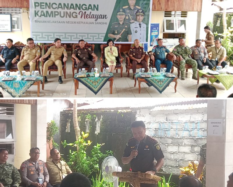 Kepala Kejaksaan Tinggi (Kajati) Sulawesi Utara Jacob Hendrik Pettipailohy Canangkan Bersama Bupati dan wakil Bupati Kepulauan Sangihe