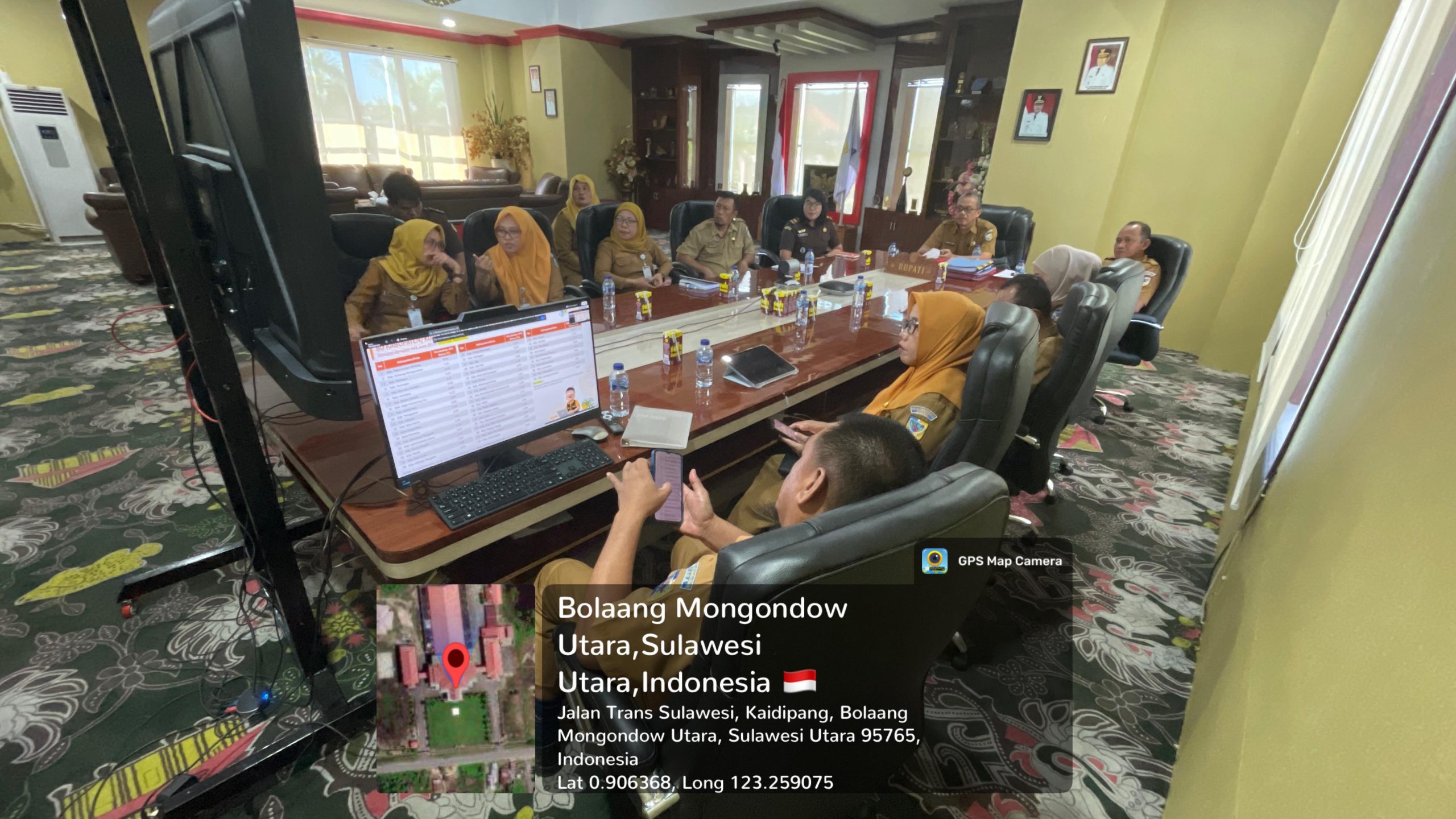Pemerintah Kabupaten Bolaang Mongondow Utara (Boltara) mengikuti Rapat Koordinasi (Rakor) Pengendalian Inflasi Daerah yang diselenggarakan oleh Kementerian Dalam Negeri (Kemendagri) secara virtual melalui video conference (vicon)