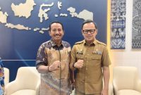 Wakil Ketua DPRD Boltara Saiful Ambarak dan Wamendagri Bima Arya Sugiarto