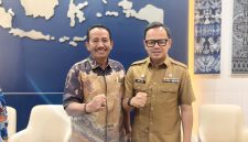 Wakil Ketua DPRD Boltara Saiful Ambarak dan Wamendagri Bima Arya Sugiarto