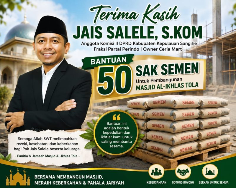 Anggota Komisi II DPRD Kabupaten Kepulauan Sangihe Jais Salele