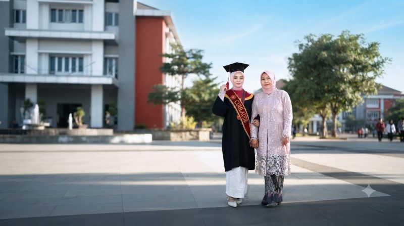 Ghefira Tempongbuka bersama ibunda tercinta (istimewa) 