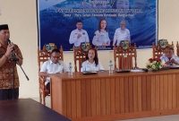 Sekda Boltara dr. Jusnan Mokoginta membuka secara resmi konferensi V PWI Boltara