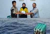 Penyerahan Simbolis PAD dari Hasil Rompon Kepada Penjabat Kapitalaung Farmyati Maniku