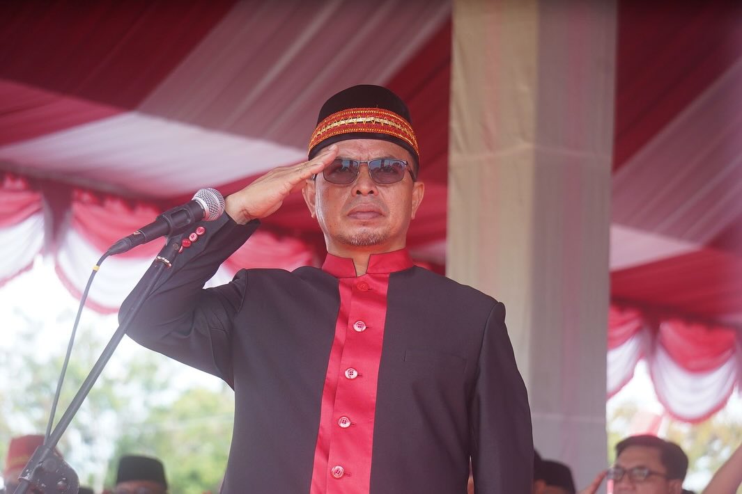 Foto Istimewa Pj Bupati Bolmut Sirajudin Lasena saat menjadi IRUP Peringatan HUT Bolmut ke 17