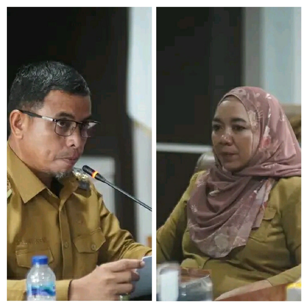 Foto istimewa Pj Bupati Bolmut Sirajudin Lasena dan Kadis PPKBPPPA Yani Lasama