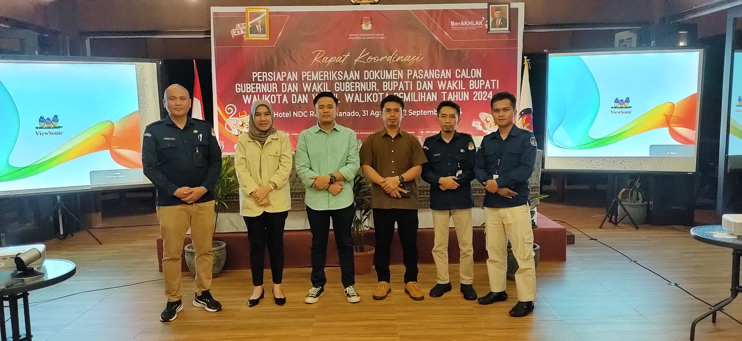 KPU Bolmut mengikuti rakor persiapan pemeriksaan dokumen bapaslon