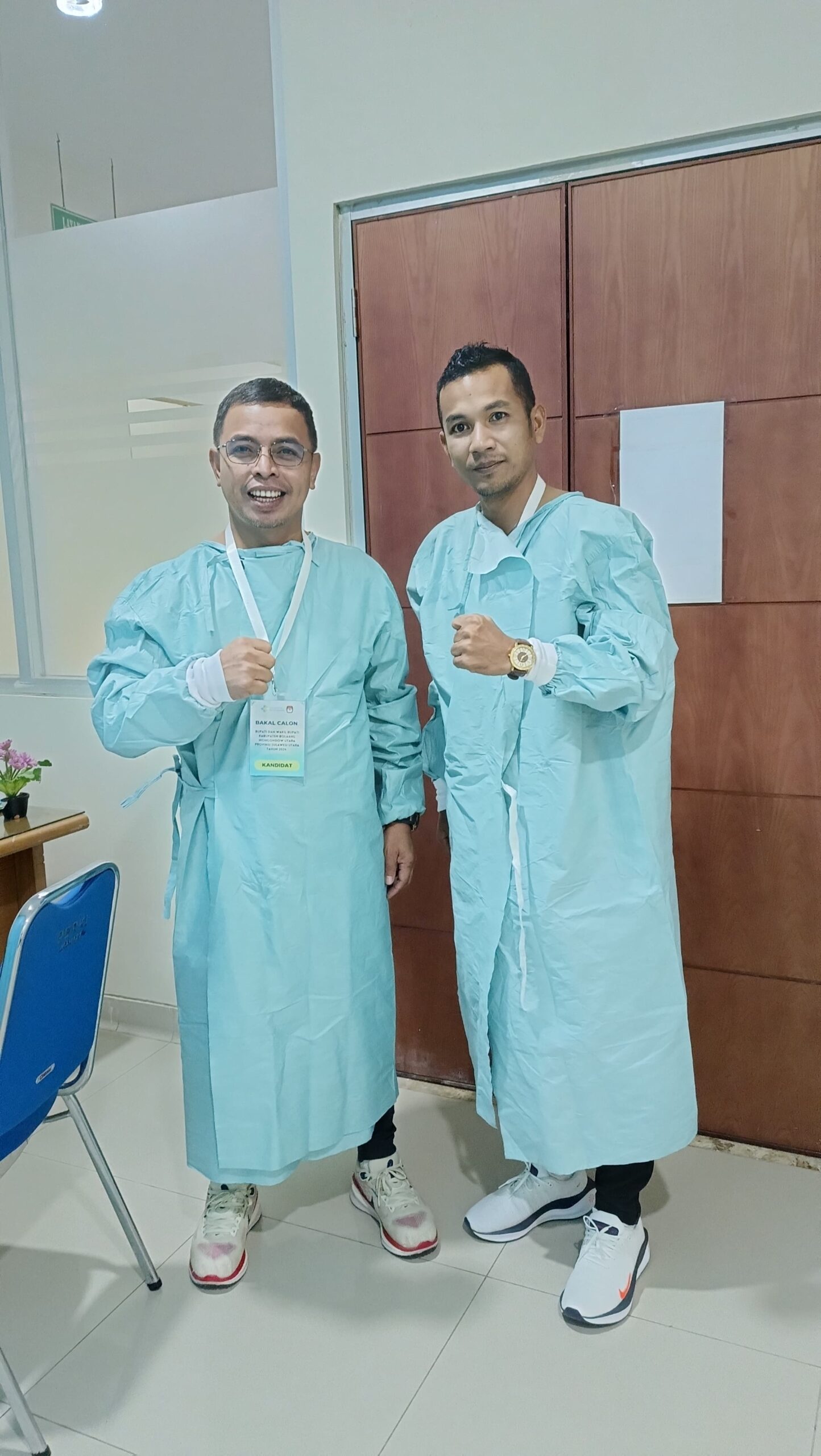 Foto Bapaslon SIAP selesai pemeriksaan kesehatan