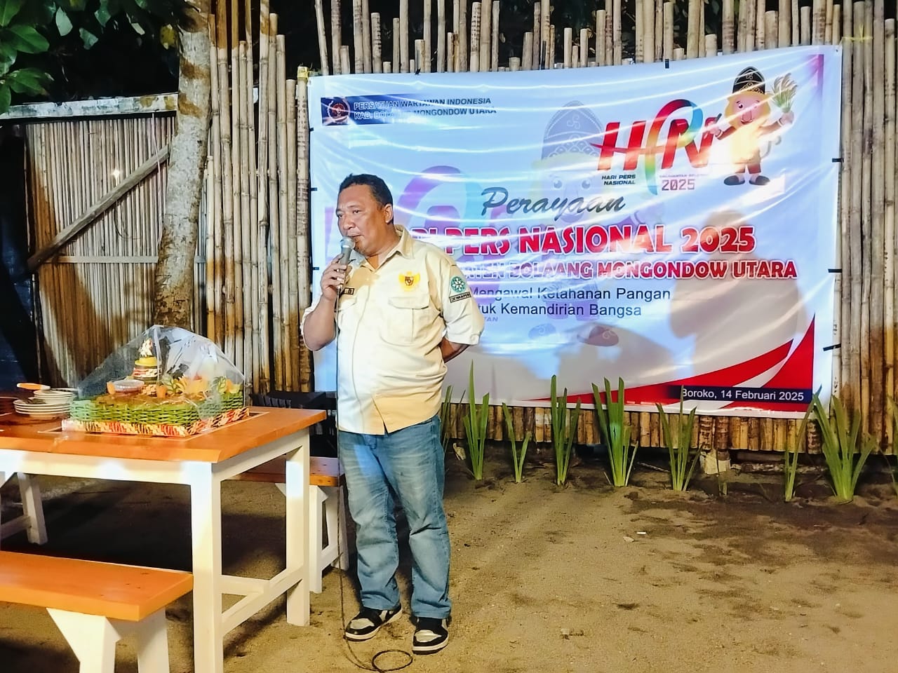 Foto Ketua PWI Bolmut, Patris Babay