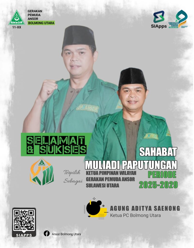 Ketua GP Ansor Sulut Periode 2025-2029, Muliadi Paputungan