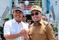 Menteri Kelautan dan Perikanan Ir. Sakti Wahyu Trenggono bersama Bupati Bolmut Dr. Sirajudin Lasena