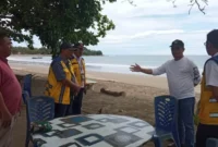 Bupati Bolmut Dr. Sirajudin Lasena Tinjau Lanjutan Pembangunan Pantai Batu Pinagut