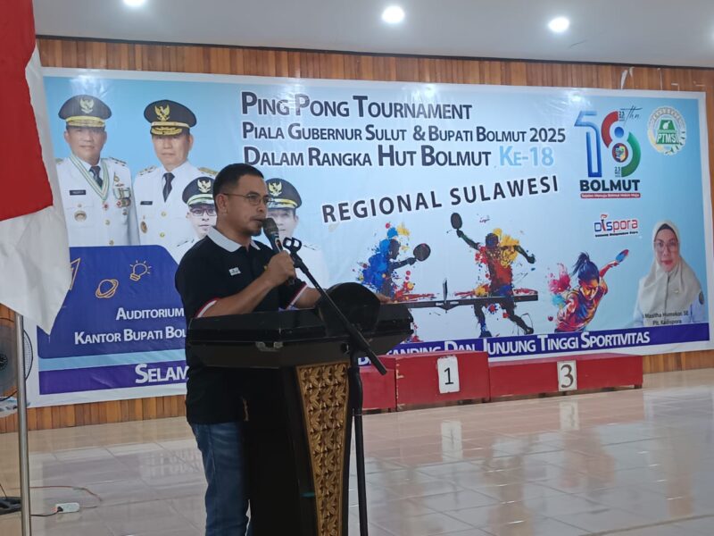 Ketua PTMSI Bolmut Dr. Sirajudin Lasena