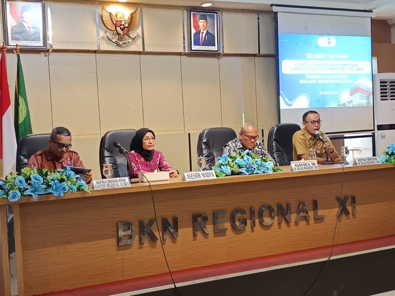 Kepala BKPSDM Boltara Khristanto Nani menyampaikan Meritokrasi atau keadilan peluang