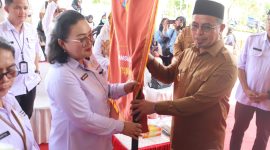 Bupati Boltara terima bendera Harganas