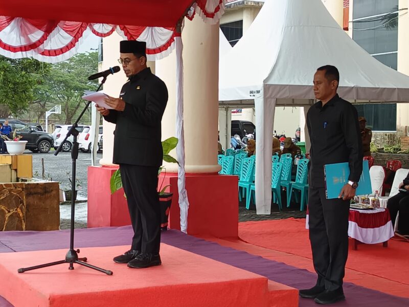 Bupati Boltara Dr. Sirajudin Lasena membacakan Pidato Kepala BPIP RI pada Upcara Peringatan Hari Lahir Pancasila