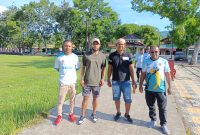 Mantan pemain Timnas Indonesia Zulham Zamrun, Sangadi Salmin Aku dan Kabid Syahril Lasena