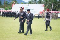 Bupati Dr. Sirajudin Lasena dan Kapolres AKBP. Juleigtin Siahaan