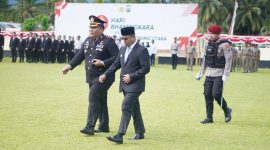 Bupati Dr. Sirajudin Lasena dan Kapolres AKBP. Juleigtin Siahaan