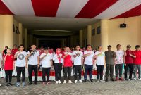 Bupati Boltara Dr. Sirajudin Lasena bersama unsur Forkopimda dalam rangka pencanangan semarak HUT RI ke-80