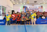 Ganda campuran SJL dan Baco dari SJL TTC vs Yaya dan Pendi dari PT Harmonis, dengan Scor 3-0 untuk kemengan SJL TTC