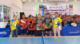Ganda campuran SJL dan Baco dari SJL TTC vs Yaya dan Pendi dari PT Harmonis, dengan Scor 3-0 untuk kemengan SJL TTC