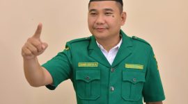 Ketua PC GP Ansor Boltara, Agung Aditya Saenong