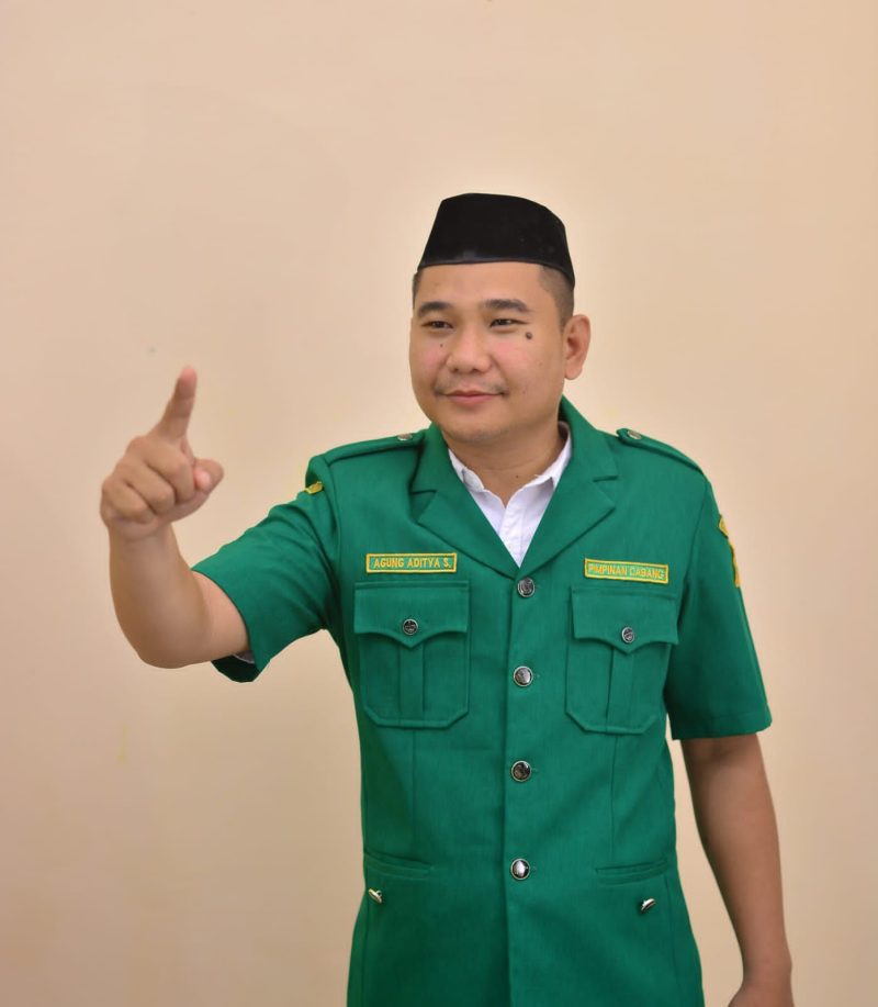 Ketua PC GP Ansor Boltara, Agung Aditya Saenong