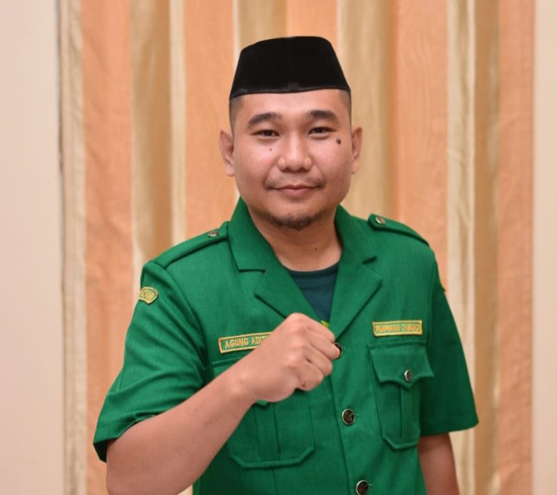 Ketua PC GP Ansor Boltara, Agung Aditya Saenong
