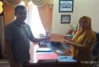 Ketua LP-KPK, Fadli Alamri menyurat resmi kepada Inspektorat Daerah terkait temuan dugaan TGR dan diterima oleh Inspektur, Sulha Mokodompis. 