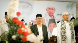 Bupati Boltara, Dr. Sirajudin Lasena sekaligus Korwil Alkhairaat Bolmong Raya bersama Ketua Utama Alkhairaat Habib Sayyid Alwi Bin Saggaf Bin Muhammad Aljufri, Lc. MA