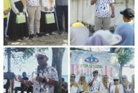 Bupati Gorut, Thoriq Modanggu menghadiri dan mengapresiasi kegiatan Sekolah Lansia yang digelar di pantai minanga