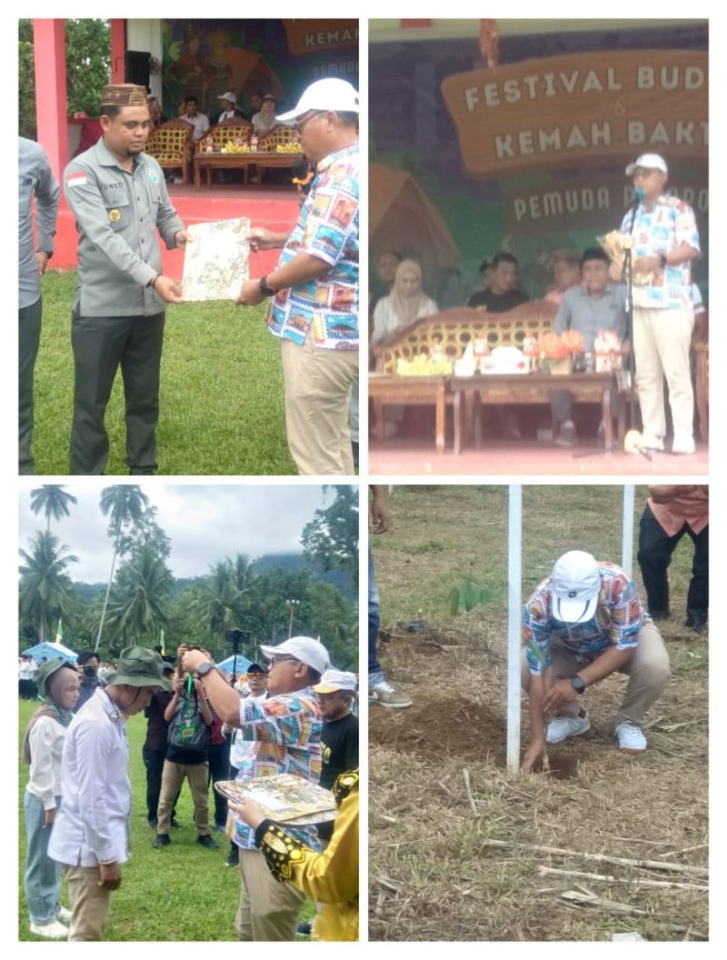 Rangkaian pembukaan kegiatan festival budaya dan Kema bakti pemuda pelopor se-kecamatan Atinggola