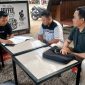 Personil BPKPD Boltara Bidang pendapatan saat melakukan pendataan dan pemutakhiran data wajib pajak, pemungutan pajak dan sosialisasi pembayaran pajak daerah melalui kanal digital 
