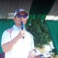Bupati Boltara, Dr. Sirajudin Lasena saat memberikan sambutan pada perayaan HUT Korpri ke-54