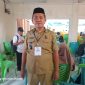 Sangadi (Kepala Desa) Huntuk, Oldy F. Kumolontang saat mengikuti Sosialisasi Data Tunggal Sosial dan Ekonomi Nasional (DTSEN) yang digelar di RM Coconut Beach, kawasan Pantai Batu Pinagut