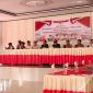 Anggota DPRD Boltara Dapil I, dan pemateri di reses yang meliputi Kecamatan Kaidipang dan Kecamatan Pinogaluman, melaksanakan kegiatan Reses Tahun 2025 di Balai Pertemuan Umum BUMDES Desa Tombulang Pantai, Kecamatan Pinogaluman