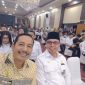 Bupati Boltara, Dr. Sirajudin Lasena didampingi Pimpinan DPRD, Saiful Ambarak, mengikuti sarasehan Nasional. 