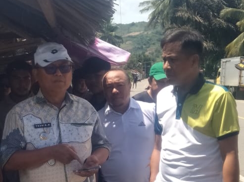 Bupati Gorut, Thoriq Modanggu meninjau langsung kondisi fasilitas di perbatasan Gorut dan Boltara