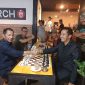 Sekda dan Wakil Ketua DPRD Boltara bertanding pada laga pembuka turnamen yang digelar oleh Percasi dalam rangka merayakan HUT Korpri