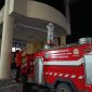 Personil Damkar Boltara memusnahkan sarang tawon vespa yang berada di area BPKPD Boltara setelah menerima laporan warga