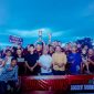 Bupati Boltara, Dr. Sirajudin Lasena didampingi oleh Wakil Ketua DPRD Boltara, Saiful Ambarak beserta jajaran Polsek Pinogaluman, Panitia dan Anonymous FC selaku pemenang Soccer Tournament Sangadi Buko Cup 2025