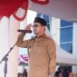 Bupati Boltara, Dr. Sirajudin Lasena saat memimpin apel bersama dalam rangka memperingati Hari Desa Nasional (HARDESNAS) Tahun 2026 tingkat kabupaten