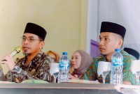 Bupati Boltara, Dr. Sirajudin Lasena dan Wakil Bupati Boltara, Moh. Aditya Pontoh di rapat kerja pemda bersama pemerintah kecamatan sangkub dan desa se-kecamatan sangkub