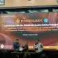 Wakil Bupati Kepulauan Sangihe, Tendris Bulahari, didampingi DPRD Kabupaten Kepulauan Sangihe menerima LHP oleh BPK RI Perwakilan Sulut